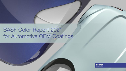 巴斯夫2021年汽車OEM涂料顏色報告(圖1) 巴斯夫2021年汽車OEM涂料顏色報告